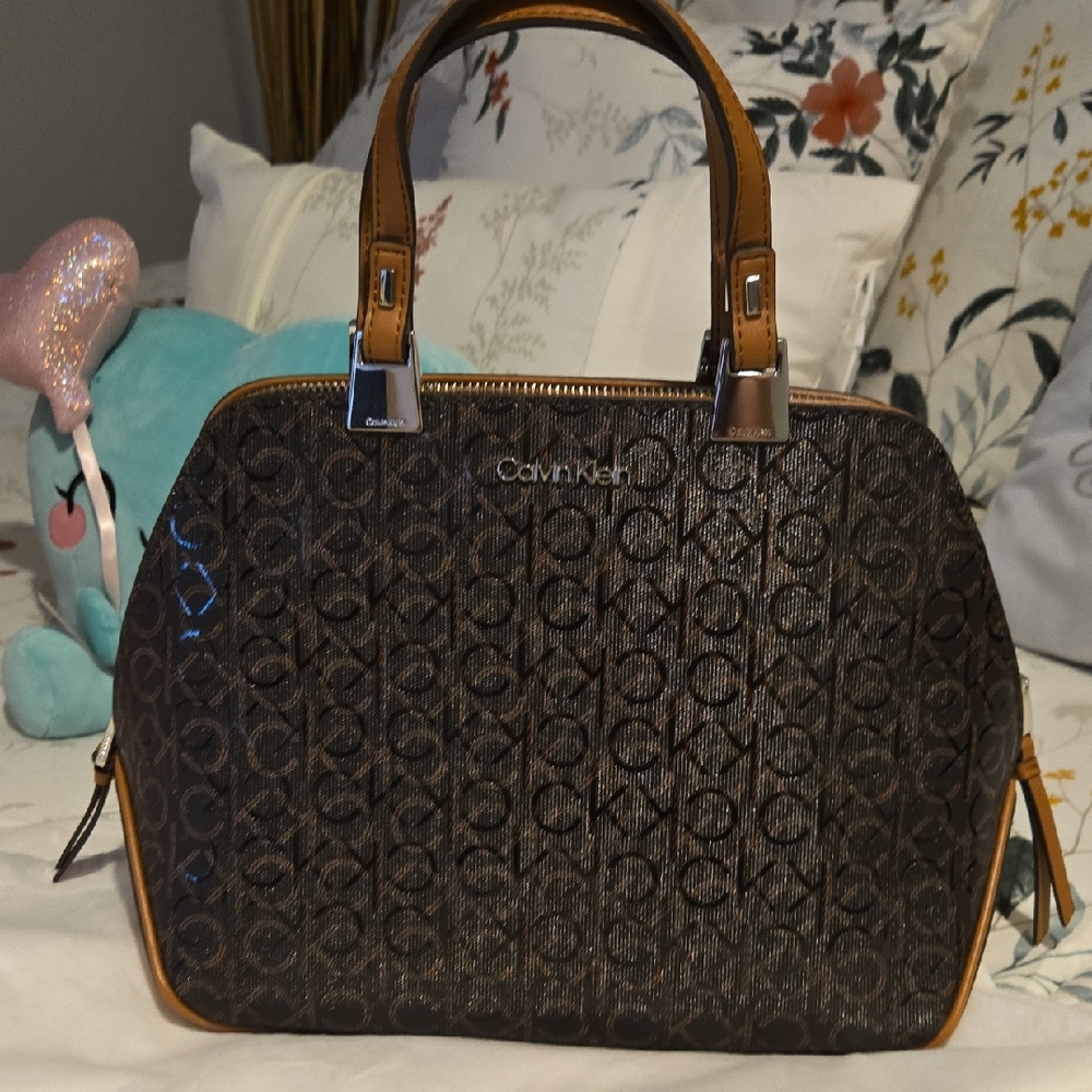 Calvin Klein Brown and Black Women's Bag